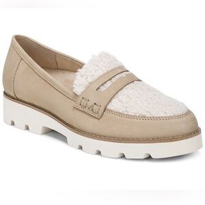 Vionic Cheryl Faux Fur Platform Loafer Sherpa size 7